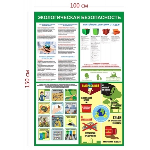 СТН-320 - Cтенд «Экологическая безопасность» большой (1 плакат)